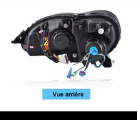 Phares LED Mercedes Classe S W220 S280 S320 S500 1998-2005 DRL - packshot studio - Becquet Voiture