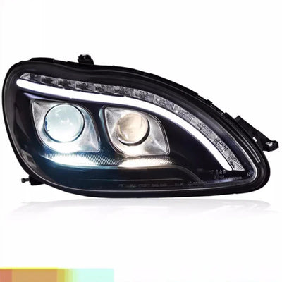 Phares LED Mercedes Classe S W220 S280 S320 S500 1998-2005 DRL - vue arrière - Becquet Voiture