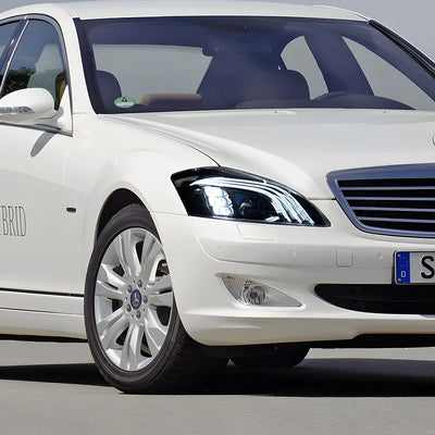 Phares LED Mercedes Classe S W221 2006-2013 (réf. 2) - installé sur véhicule - Becquet Voiture
