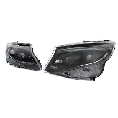 Phares LED Mercedes Classe V W447 V220 2015-2023 - installé sur véhicule - Becquet Voiture