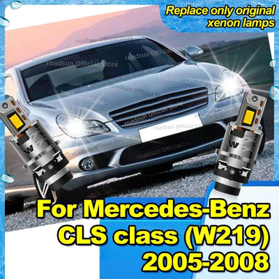 Phares LED Mercedes CLS W219 2005-2008 - vue de face - Becquet Voiture