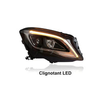 LED Headlights Mercedes GLA C180 C200 C220 2015-2019 - rear view - Becquet Voiture