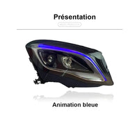 LED Headlights Mercedes GLA C180 C200 C220 2015-2019 - side view - Becquet Voiture