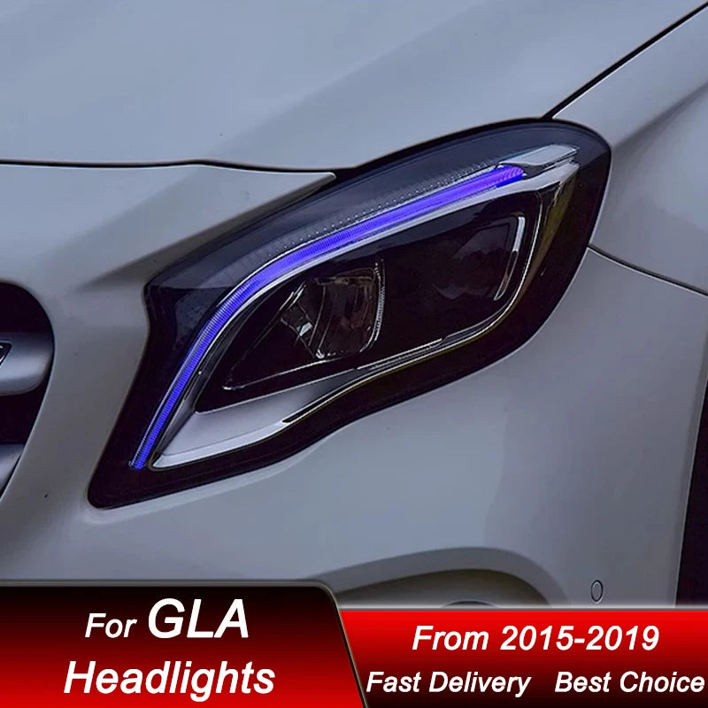 Phares LED Mercedes GLA X156 2015-2020 - installé sur véhicule - Becquet Voiture