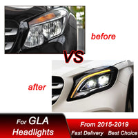 Phares LED Mercedes GLA X156 2015-2020 - vue de profil - Becquet Voiture