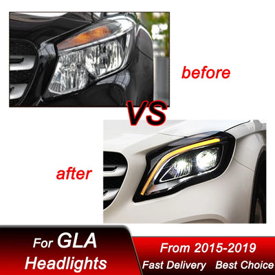 Phares LED Mercedes GLA X156 2015-2020 - vue de profil - Becquet Voiture