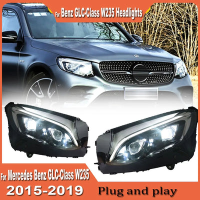 Phares LED Mercedes GLC W253 2016-2019 - vue arrière - Becquet Voiture