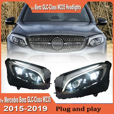 Phares LED Mercedes GLC W253 2016-2019 - vue de profil - Becquet Voiture