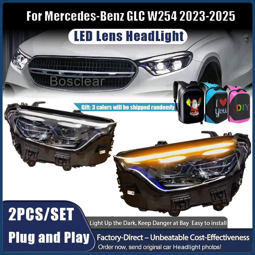 Phares LED Mercedes GLC W254 X254 2023-2025 - vue de face - Becquet Voiture