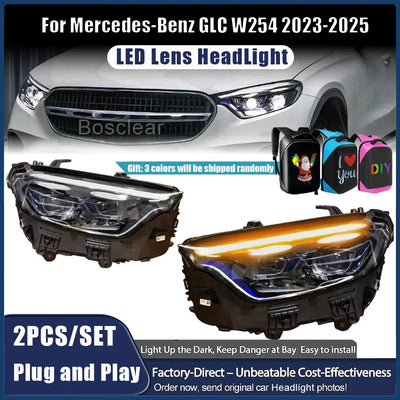 Phares LED Mercedes GLC W254 X254 2023-2025 - vue de face - Becquet Voiture