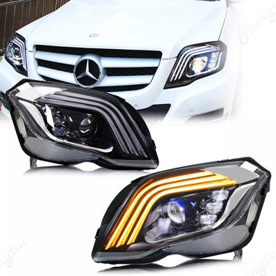Phares LED Mercedes GLK350 GLK250 2013-2015 Look AMG - vue arrière - Becquet Voiture