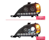 Phares LED Mercedes ML W163 ML280 Angel Eyes DRL Diurne - vue de face - Becquet Voiture