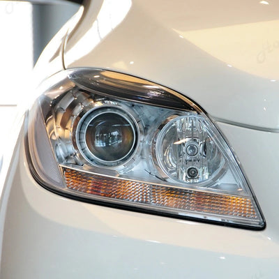 Phares LED Mercedes ML W166 2012-2015 Lentille Projecteur AMG - détail du montage - Becquet Voiture