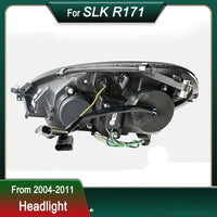 Phares LED Mercedes SLK R171 SLK200 SLK300 2004-2011 DRL - installé sur véhicule - Becquet Voiture