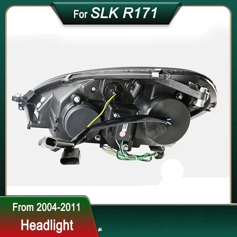 Phares LED Mercedes SLK R171 SLK200 SLK300 2004-2011 DRL - installé sur véhicule - Becquet Voiture