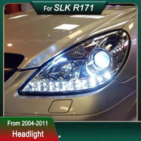 Phares LED Mercedes SLK R171 SLK200 SLK300 2004-2011 DRL - vue de profil - Becquet Voiture
