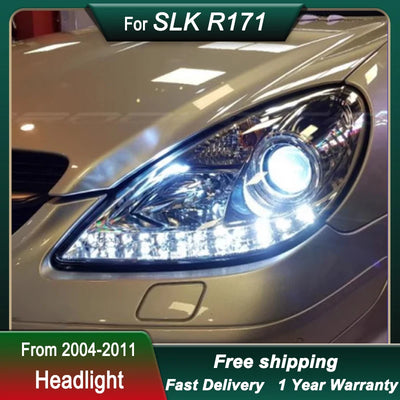 Phares LED Mercedes SLK R171 SLK200 SLK300 2004-2011 DRL - vue de profil - Becquet Voiture