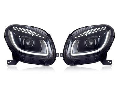 Phares LED Mercedes Smart 453 2014-2020 Look Premium Clair - vue arrière - Becquet Voiture