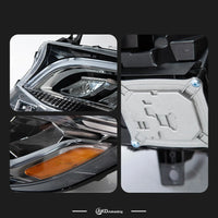 LED Headlights Mercedes Sprinter 2018-2023 - fitted on vehicle - Becquet Voiture