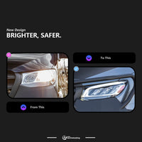 LED Headlights Mercedes Sprinter 2018-2023 - side view - Becquet Voiture