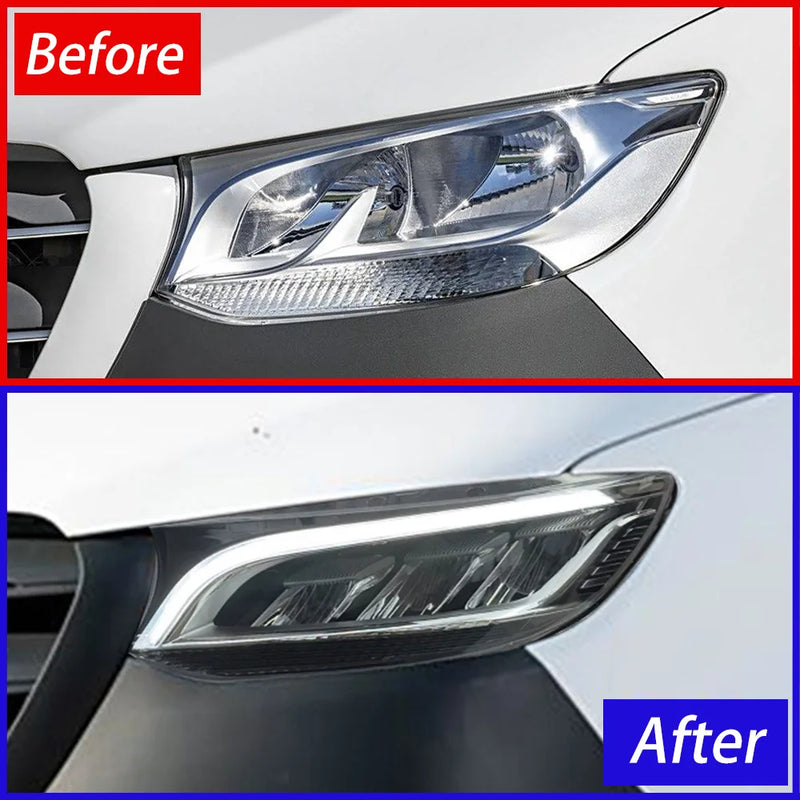 LED Headlights Mercedes Sprinter W907 2018-2023 Projector - studio packshot - Becquet Voiture