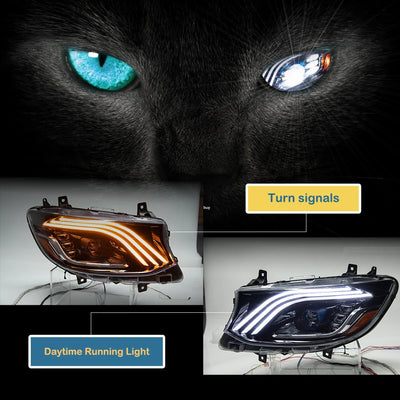 Phares LED Mercedes Sprinter W907 2018-2023 (réf. 2) - packshot studio - Becquet Voiture