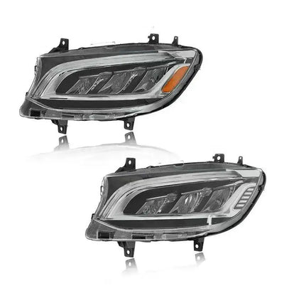 Phares LED Mercedes Sprinter W907 W910 2019-2023 - détail du montage - Becquet Voiture