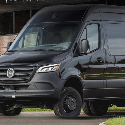 Phares LED Mercedes Sprinter W907 W910 2019-2023 - installé sur véhicule - Becquet Voiture