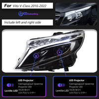 LED Headlights Mercedes Vito 2013-2019 - fitting detail - Becquet Voiture