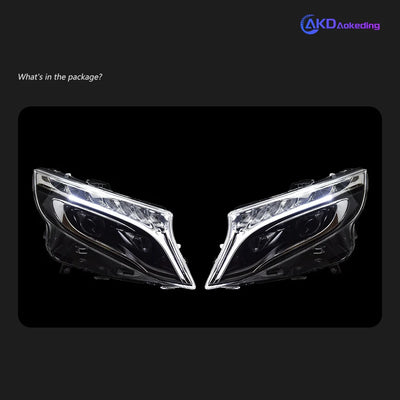 Phares LED Mercedes Vito 2013-2019 - installé sur véhicule - Becquet Voiture