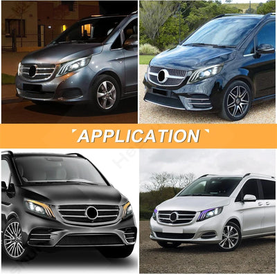 Phares LED Mercedes Vito Classe V V250 V260 W447 Maybach - vue de profil - Becquet Voiture