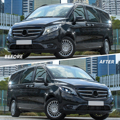 Phares LED Mercedes Vito V-Class W447 Animation Démarrage - vue arrière - Becquet Voiture
