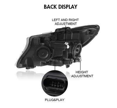 Phares LED Mercedes Vito V-Class W447 Look Maybach - installé sur véhicule - Becquet Voiture