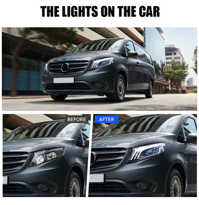 Phares LED Mercedes Vito V-Class W447 Look Maybach - vue de profil - Becquet Voiture