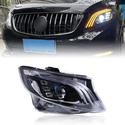 Phares LED Mercedes Vito W447 2016-2020 - installé sur véhicule - Becquet Voiture