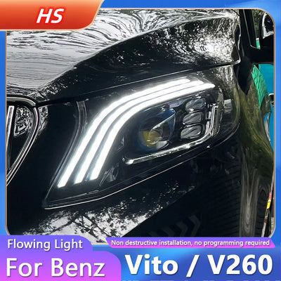 Phares LED Mercedes Vito W447 2016-2020 - packshot studio - Becquet Voiture