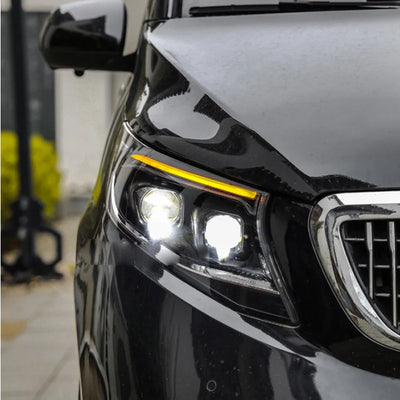 Phares LED Mercedes Vito W447 2016-2023 (réf. 2) - packshot studio - Becquet Voiture
