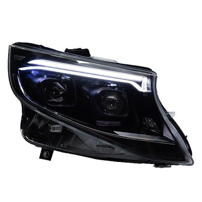 Phares LED Mercedes Vito W447 Metris Animation Démarrage - installé sur véhicule - Becquet Voiture
