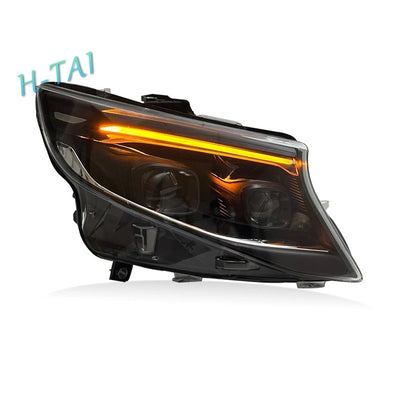 Phares LED Mercedes Vito W447 Metris Animation Démarrage - vue de profil - Becquet Voiture