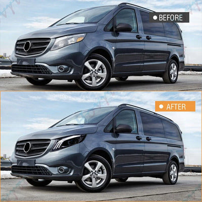 Phares LED Mercedes Vito W447 Metris Maybach Style 2016-2025 - vue arrière - Becquet Voiture