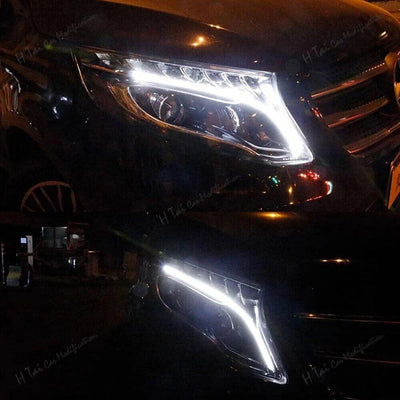 Phares LED Mercedes Vito W447 V250 V260 2016-2023 - installé sur véhicule - Becquet Voiture