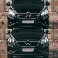 Phares LED Mercedes Vito W447 V250 V260 2016-2023 - vue de profil - Becquet Voiture