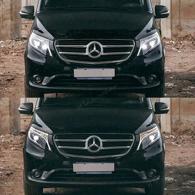 Phares LED Mercedes Vito W447 V250 V260 2016-2023 - vue de profil - Becquet Voiture