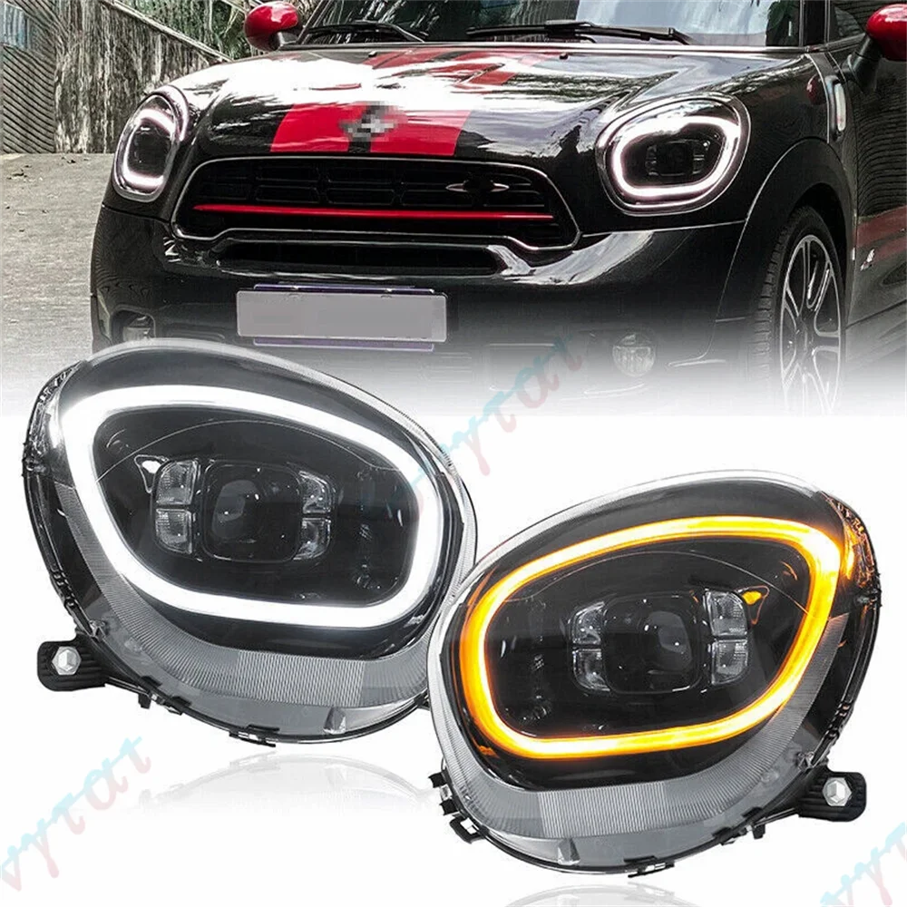 Phares LED Mini Cooper Countryman R60 2010-2016 - vue de face - Becquet Voiture