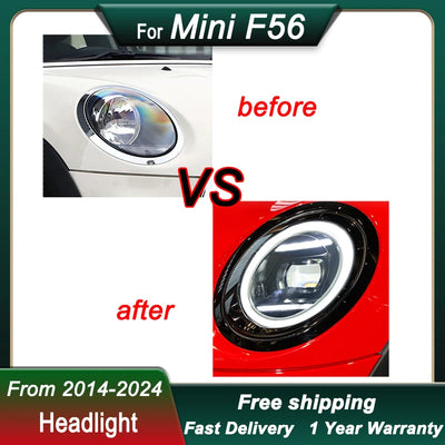 Phares LED Mini Cooper F54 F55 F56 F57 2014-2024 - vue arrière - Becquet Voiture