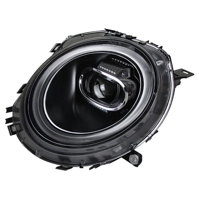 Phares LED Mini Cooper R56 R57 R58 R59 2007-2013 (réf. 2) - vue de profil - Becquet Voiture