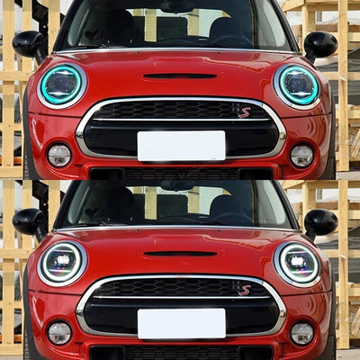Phares LED Mini F55 F56 F57 2014-2021 - installé sur véhicule - Becquet Voiture