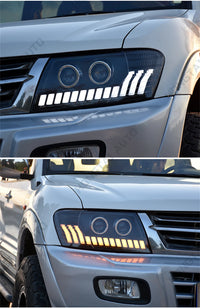 Phares LED Mitsubishi Pajero Montero V73 V77 - vue arrière - Becquet Voiture