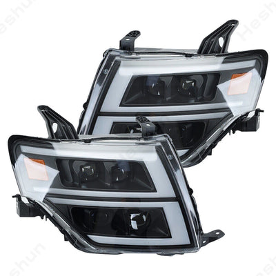 Phares LED Mitsubishi Pajero V97 2006-2021 DRL Paire - détail du montage - Becquet Voiture