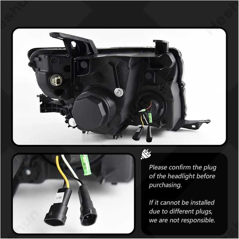 Phares LED Mitsubishi Pajero V97 2006-2021 DRL Paire - packshot studio - Becquet Voiture
